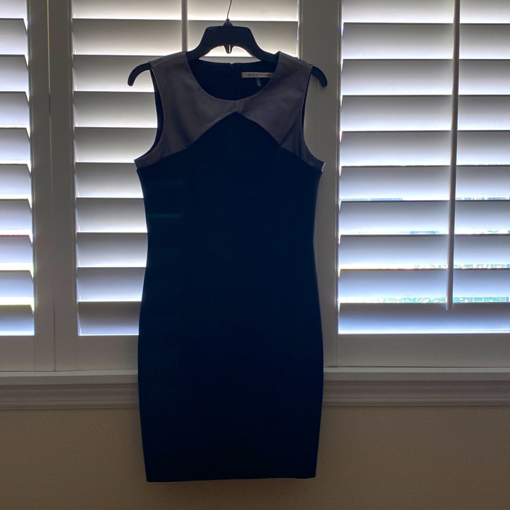 Trina Turk Black and Charcoal Mini Dress
